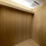 青森ヒバ　壁材　施工事例　個人邸　サウナ