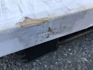 アウトレット　アカシアクリア　外装破損(修正)箇所